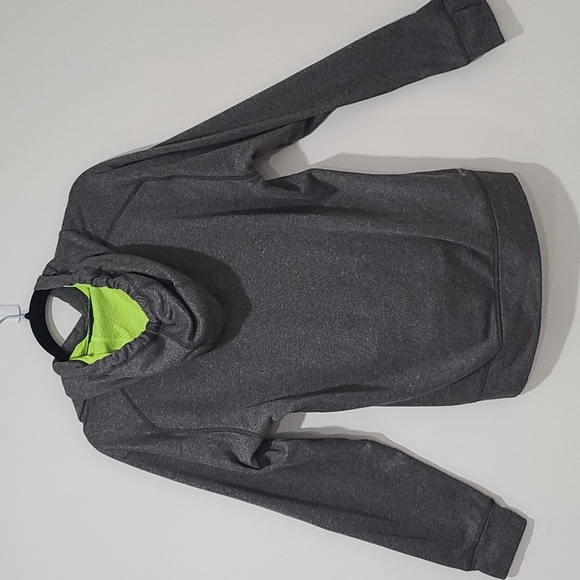 Grey and lime green hoodie - Picture 2 of 3